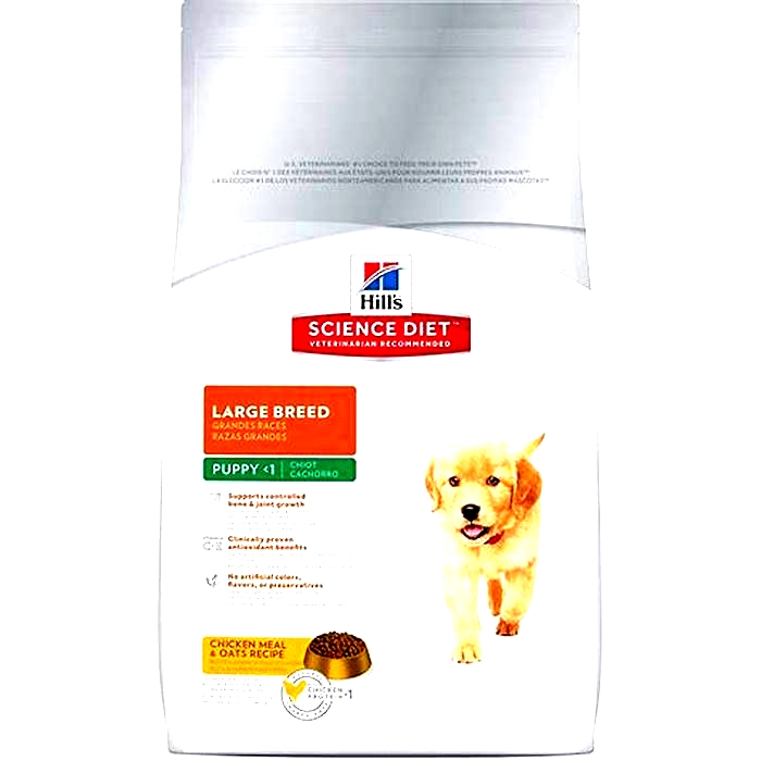 hill science diet large breed puppy nutrition information